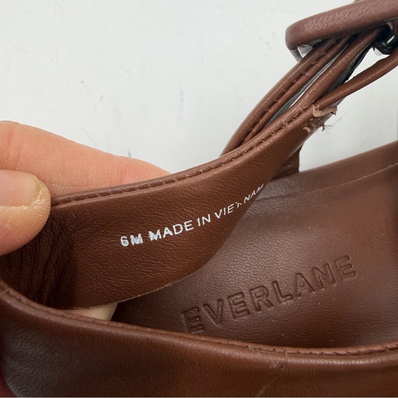NEW Everlane Rum Brown Leather Fisherman Day Sandal in Size 6